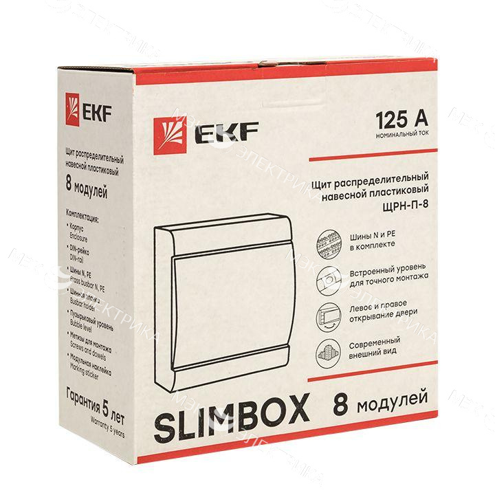 Щит ЩРН-П-8 "SlimBox" IP41 PROxima EKF sb-n-8