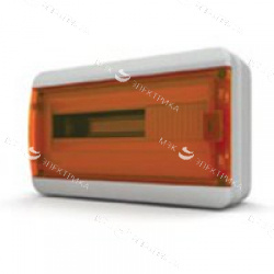 Бокс навесной IP-65 18 модулей прозр/оранжевая BNO 65-18-1