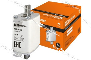 Плавкая вставка ППНН-33 габарит 00, 125А ТДМ