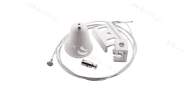 Потолочная чашка для трекового светильника (стационарное крепление) белая