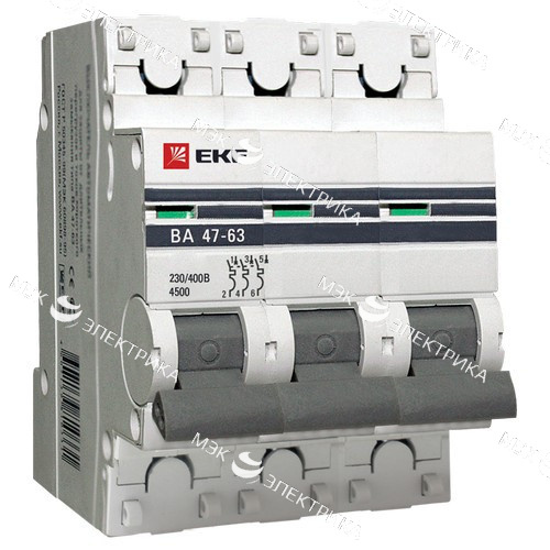 Автомат ASD ВА 47-63 3P C6