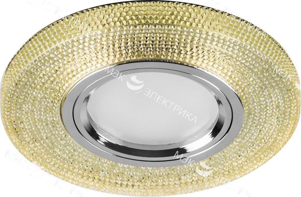 Светильник встраиваемый с белой LED подсветкой Feron CD972 потолочный MR16 G5.3 желтый