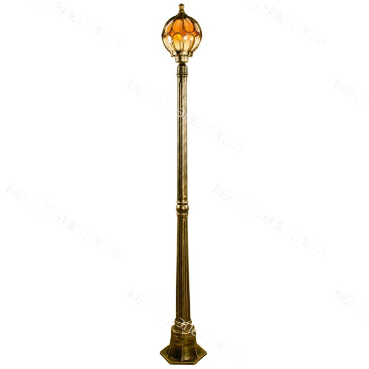 Светильник садово-парковый, 60W 230V E27 черное золото, IP44, PL3807