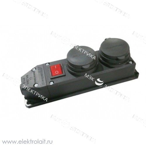 Колодка двойная каучук Mutlusan MUT-29/2 1*16А