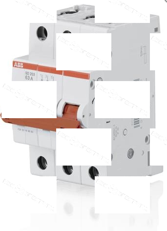 ABB SD203 Рубильник 3P 16A рычаг крас.
