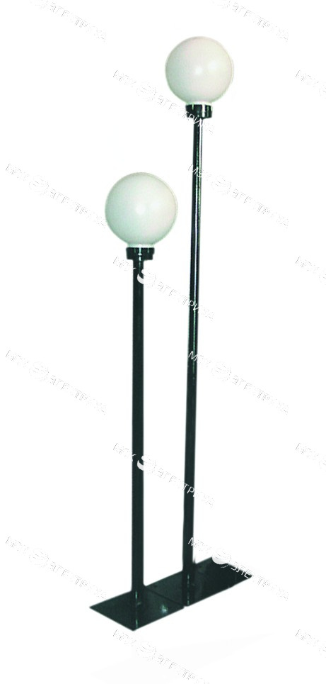 Cадово-парковый светильник ШАР h= 1м., d=250 мм белый МЭК Электрика