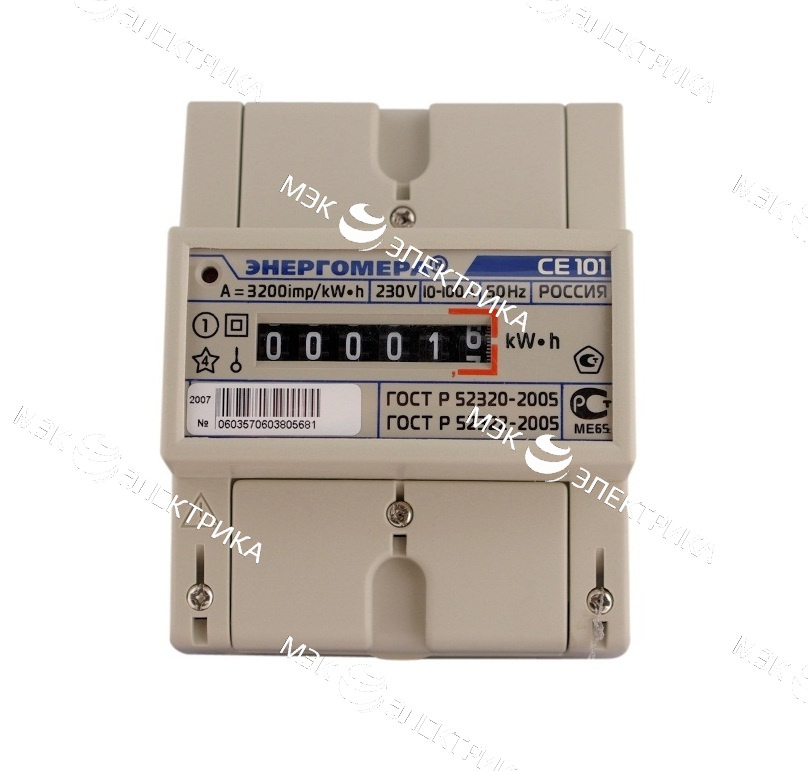 Электросчетчик СЕ101 R5 148 М6 10(100)А/230В однотарифный, ОУ