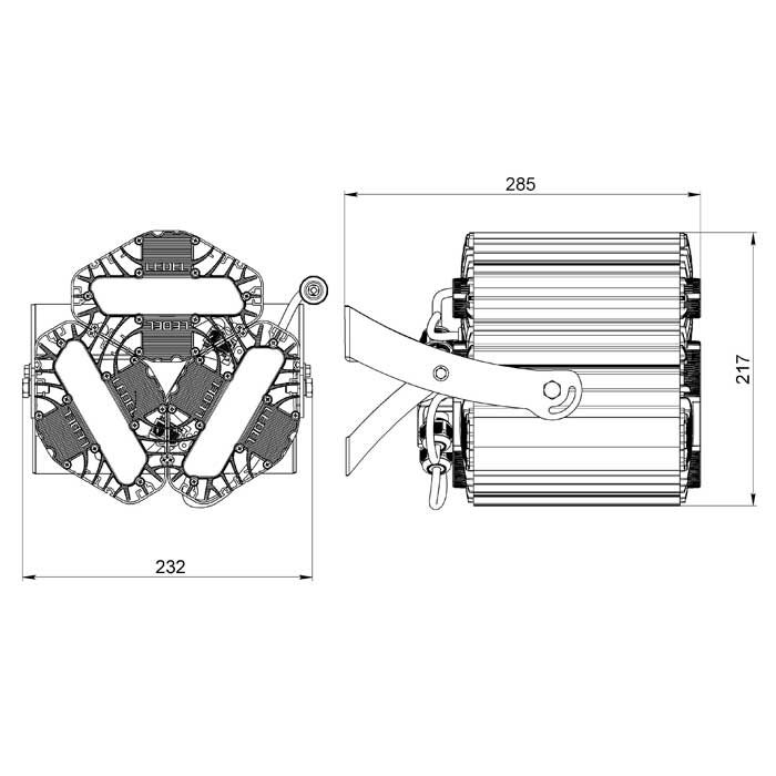 Светильник L-lego II 165 banner/120/Д/5.0K/01/L100/IKIX-63/220AC IP66 поворотное крепление LEDEL LII