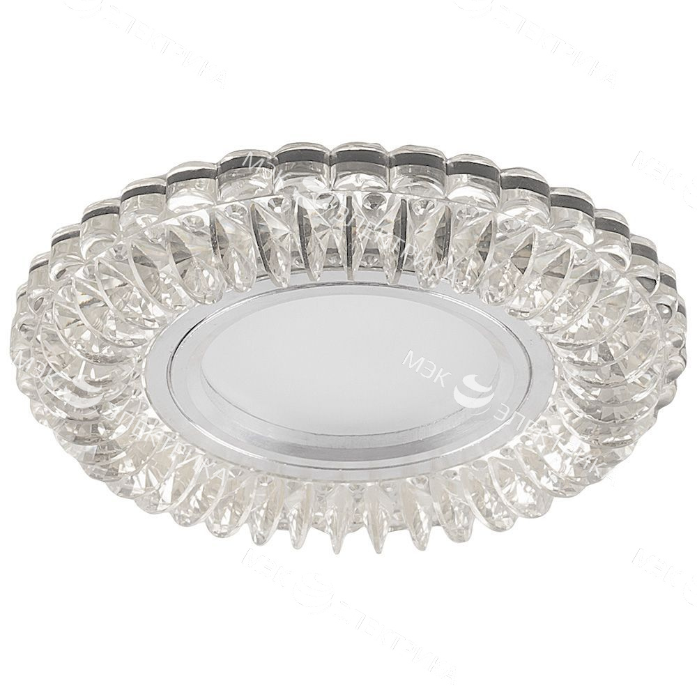 Светильник встраиваемый с синей LED подсветкой Feron CD904 потолочный MR16 G5.3 прозрачный