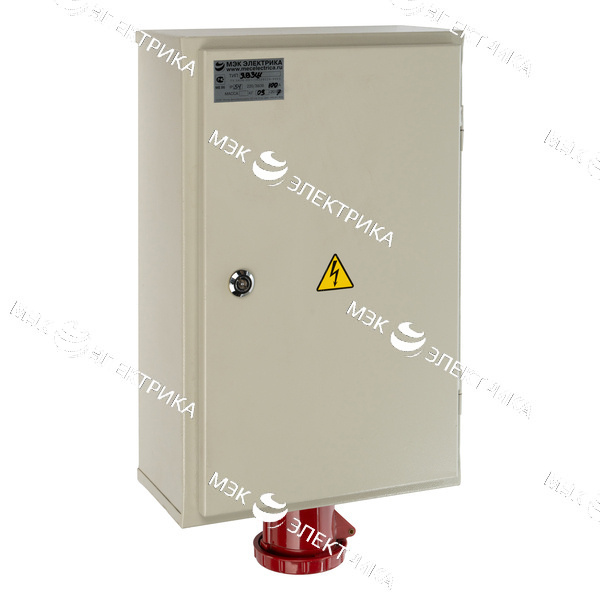 Ящик силовой с рубильником ЯВЗШ-31М-54 У2 с ПН-2 100А (N/PE) 5 штырей (500х300х170) IP65