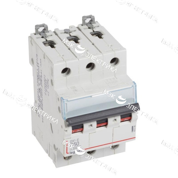 Выключатель автоматический модульный 3п C 50А 6кА DX3-E 6000 3мод. 230/400В Leg 407296