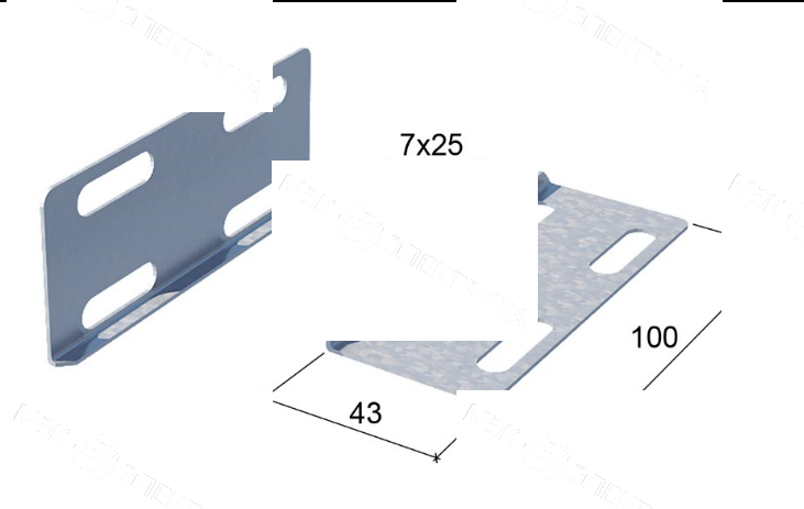 Соединитель лотка 50 "РЭКС СТАНДАРТ" 