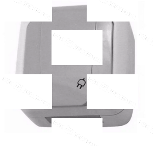 Блок розетка с\з с крышкой IP54 Вико