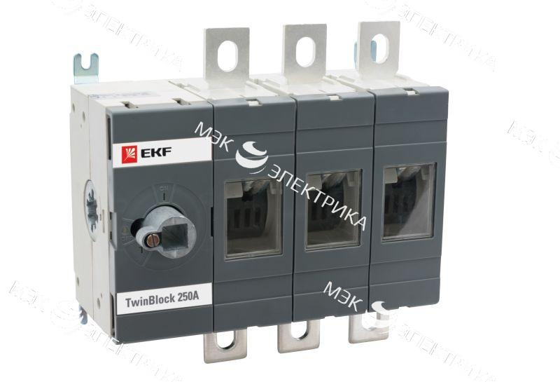 Рубильник 3п 250А без рукоятки управления TwinBlock PROxima EKF tb-s-250-3p