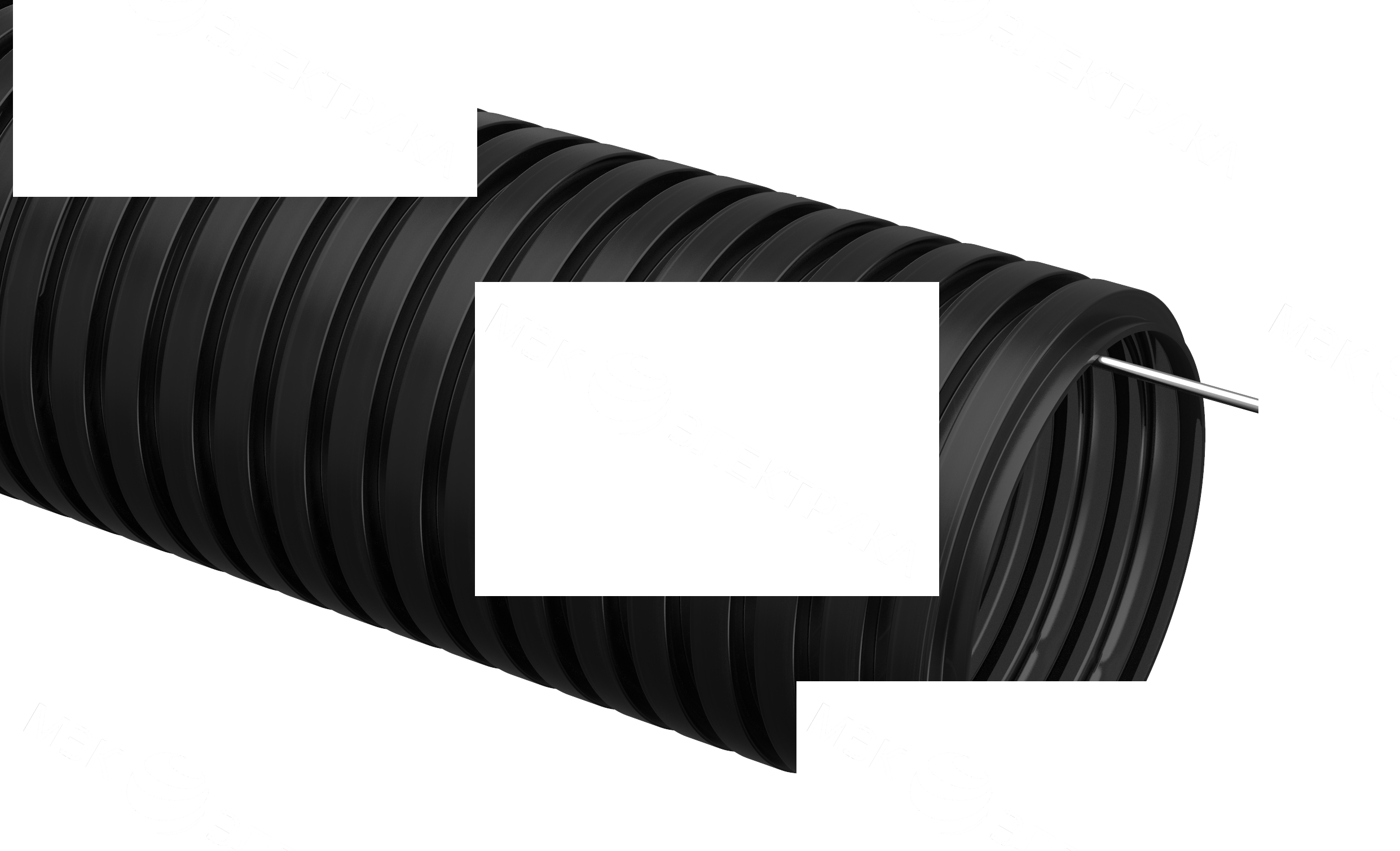 Труба ПНД d-40мм гофр. L-25 черная *