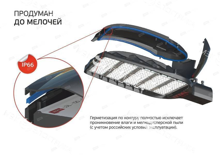 Светильник Street X1/95/Ш8M/4.0K/(L6)/MT-KM/SKX-01/220AC IP66 консольное крепление LEDEL X1165