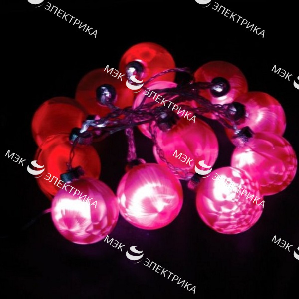 Гирлянда "Шарики стекло 5,7см", CL52