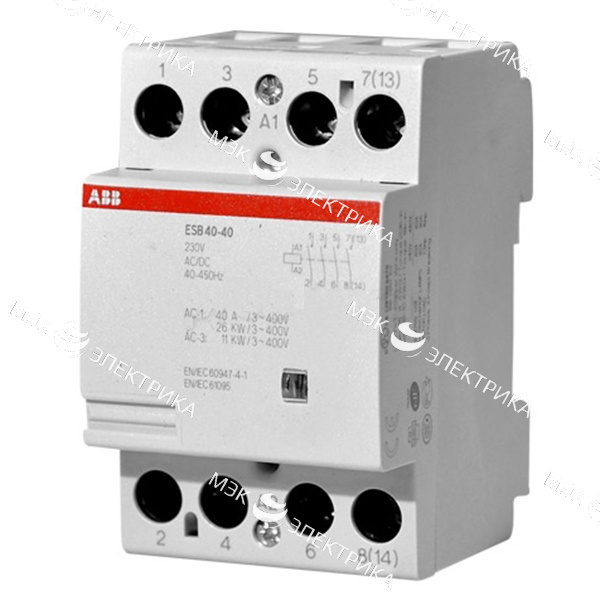 Контактор ABB ESB 40-40 (40А AC1) 220В