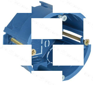 Коробка установочная D68х45 для полых стен синяя с пластиковыми лапками