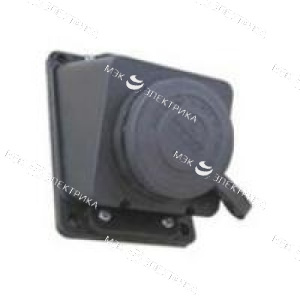 Розетка настенная угловая с крышкой 3Р+Е 32 А 380-415В