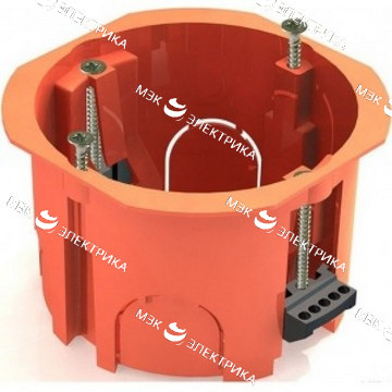Коробка установочная D65х45 (IP-30) оранжевая для скр.пров. кирпич.стенах