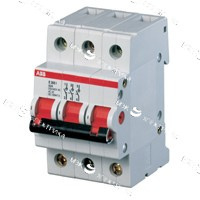 ABB E203r Рубильник 3P 25A рычаг крас.