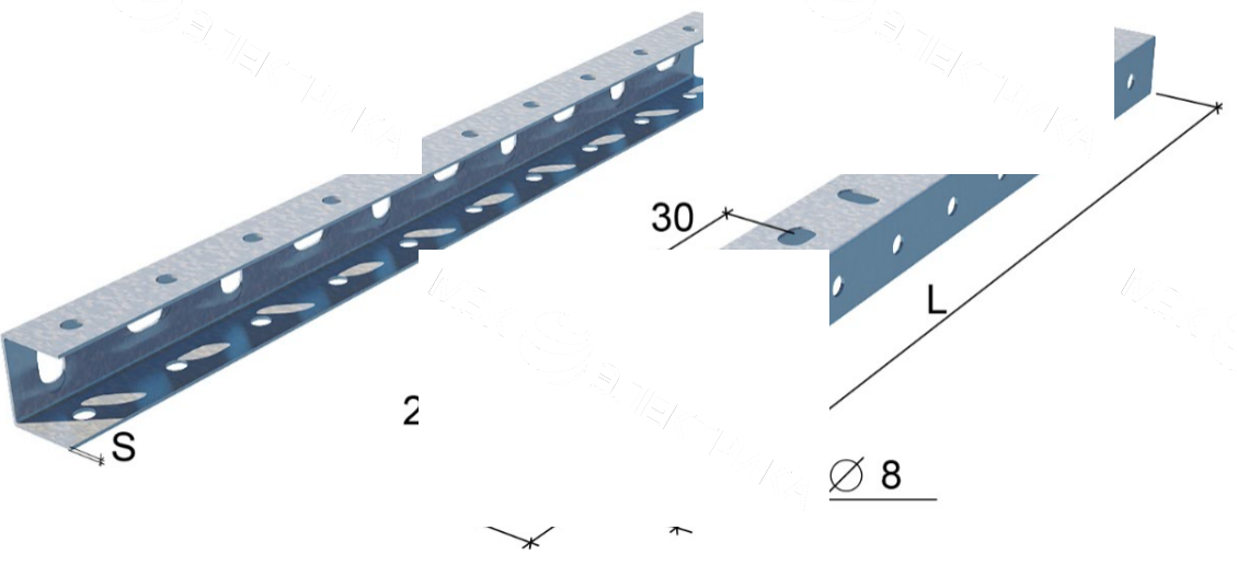 Универсальный профиль 36*30*3000*1,5мм