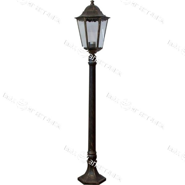 Светильник садово-парковый 100W 230V E27 черное золото, 6210 "Классика" Feron