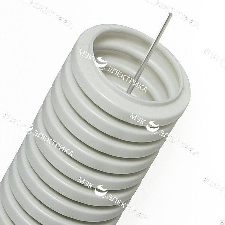 Труба ПВХ Д-63мм гофр. L-15 с протяжкой