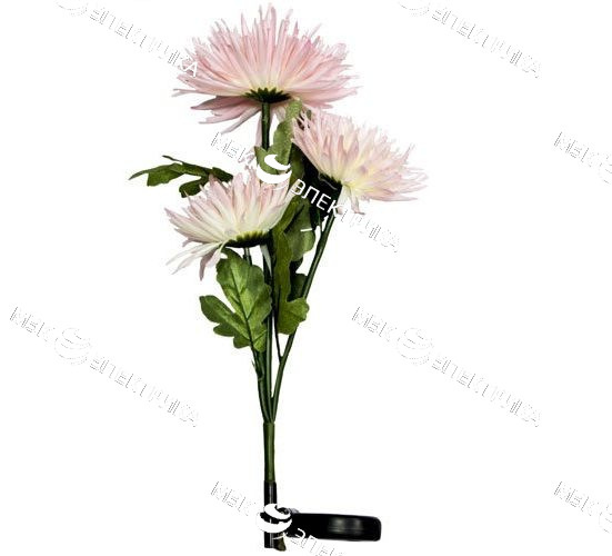 Светильник садово-парковый на солнечной батарее "Астра 3 шт" розовый, 3 LED, 80см PL304 Feron