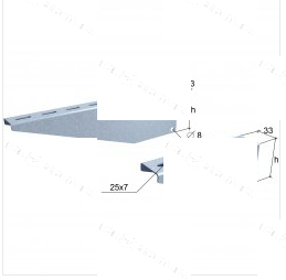 Консоль без опоры 100мм. "РЭКС СТАНДАРТ"