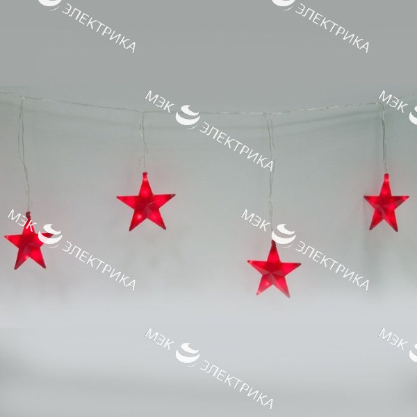 Гирлянда "Красные звезды", CL109