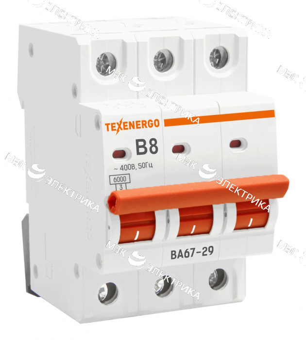 ВА 67-29 4,5кА 8А Автоматический выключатель 3р TDM ЕLECTRIC
