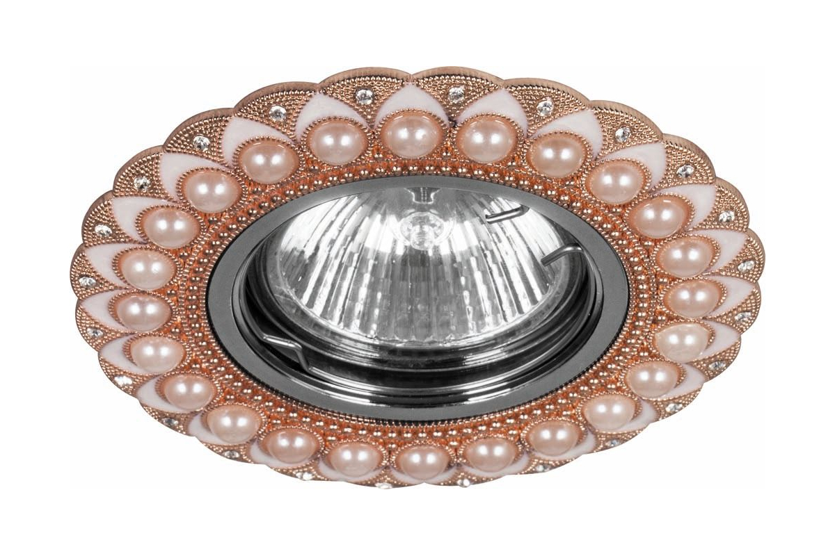 Светильник встраиваемый Feron CD2050 потолочный MR16 G5.3 шампань-хром