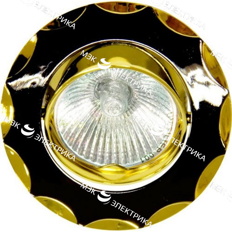 Светильник потолочный, MR16 G5.3 черный-золото, 703 Feron