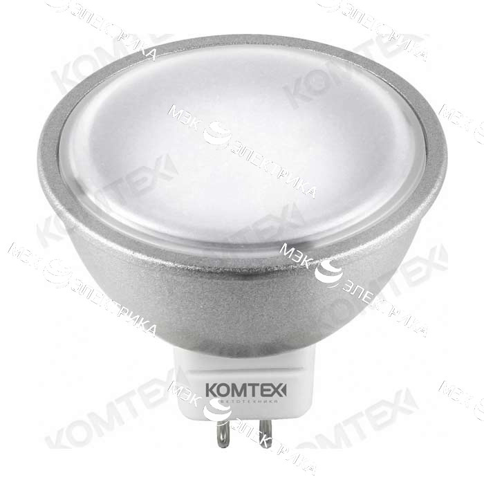 Лампа светодиодная GU5.3-7W-3000K-12V Komtex