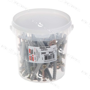 Дюбель-гвоздь 8х80 потайная манжета (полипропилен) (50 шт) - ведро Tech-Krep