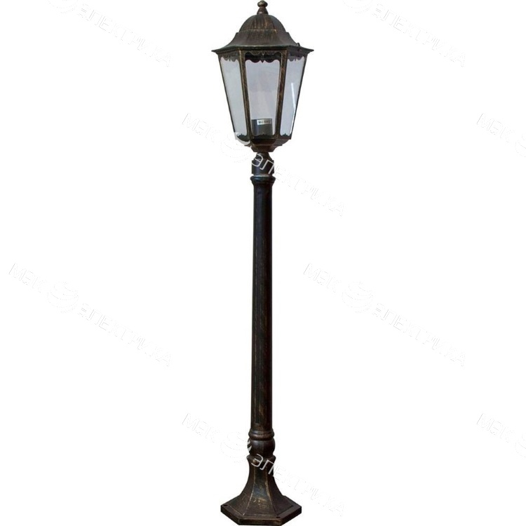 Светильник садово-парковый 100W 230V E27 черное золото, 6210 "Классика" Feron