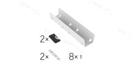 Комплект Х-ЛАЙН RAL9005 черный муар соединение в линию