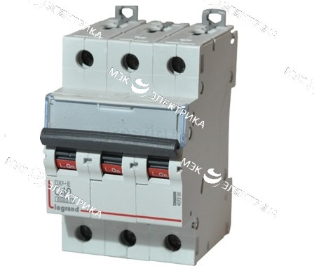 Выключатель автоматический модульный 3п C 40А 6кА DX3-E 6000 3мод. 230/400В Leg 407295