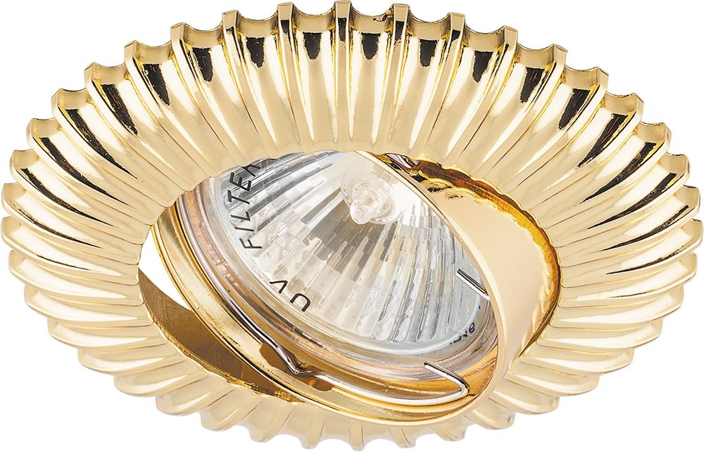 Светильник встраиваемый Feron DL6213 потолочный MR16 G5.3 золото поворотный