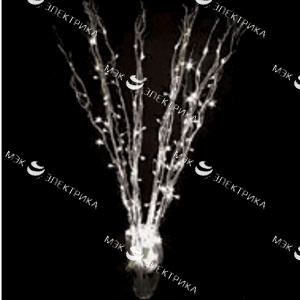 Ветки серебрянные 120см 50 белых LED 2700К 230V, LD206B-indoor