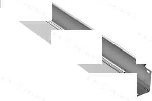 Лоток перфорированный оцинк.50х50х2450 (толщ.металла 0,6)