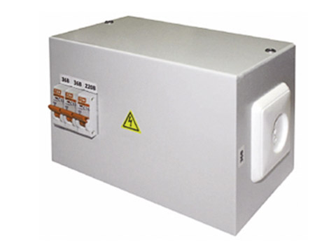 Ящик с понижающим трансформатором ЯТП - 0,4 220/12 IP65(ОСО) (3 авт)