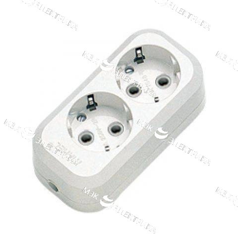 Колодка 2 гнезда c\з (T)