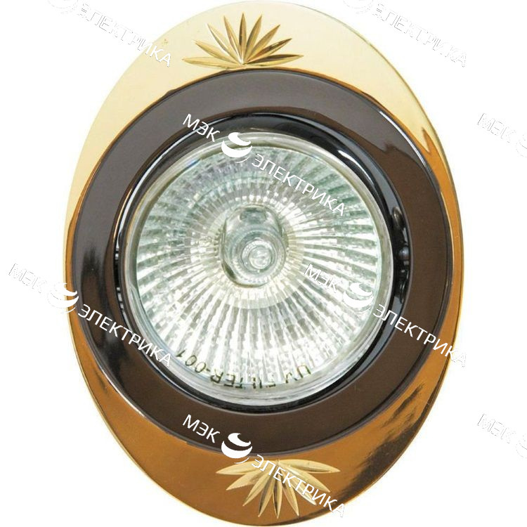 Светильник потолочный, MR16 G5.3 черный металлик-золото, DL250 Feron