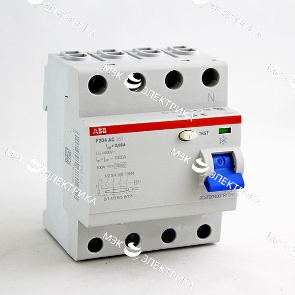 УЗО АВВ F204 40/300мА 4-х пол