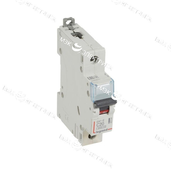 Выключатель автоматический модульный 1п C 20А 6кА DX3-E 6000 1мод. 230/400В Leg 407264