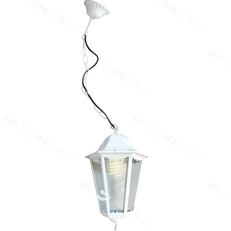 Светильник садово-парковый, 100W 230V E27 белый, 6205/PL6205