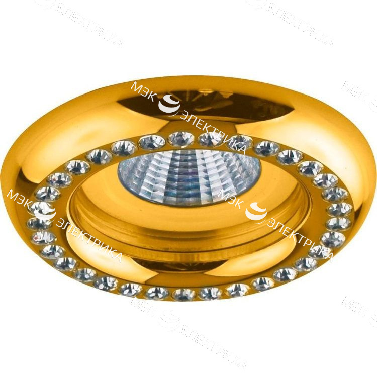 Светильник потолочный MR16 MAX50W 12V G5.3, прозрачный, золото, DL113-C